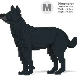 Jekca - Mongrel 01-M02 - Big - Lego - Sculpture - Construction - 4D - Brick Animals - Toys - Avvenice