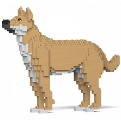 Jekca - Mongrel 01-M01 - Big - Lego - Sculpture - Construction - 4D - Brick Animals - Toys - Avvenice