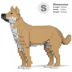 Jekca - Mongrel 01S-M01 - Lego - Sculpture - Construction - 4D - Brick Animals - Toys - Avvenice
