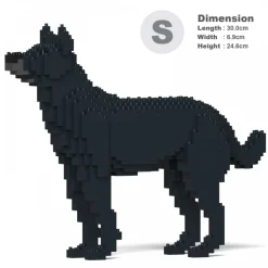 Jekca - Mongrel 01S-M02 - Lego - Sculpture - Construction - 4D - Brick Animals - Toys - Avvenice