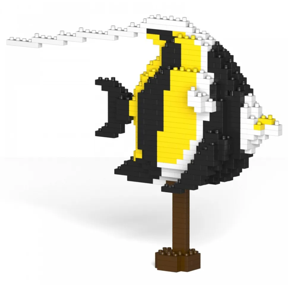 Jekca - Moorish Idol 01S - Lego - Sculpture - Construction - 4D - Brick Animals - Toys - Avvenice