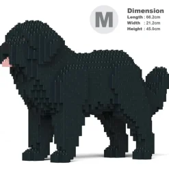 Jekca - Newfoundland Dog 01-M02 - Big - Lego - Sculpture - Construction - 4D - Brick Animals - Toys - Avvenice