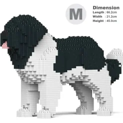 Jekca - Newfoundland Dog 01-M03 - Big - Lego - Sculpture - Construction - 4D - Brick Animals - Toys - Avvenice
