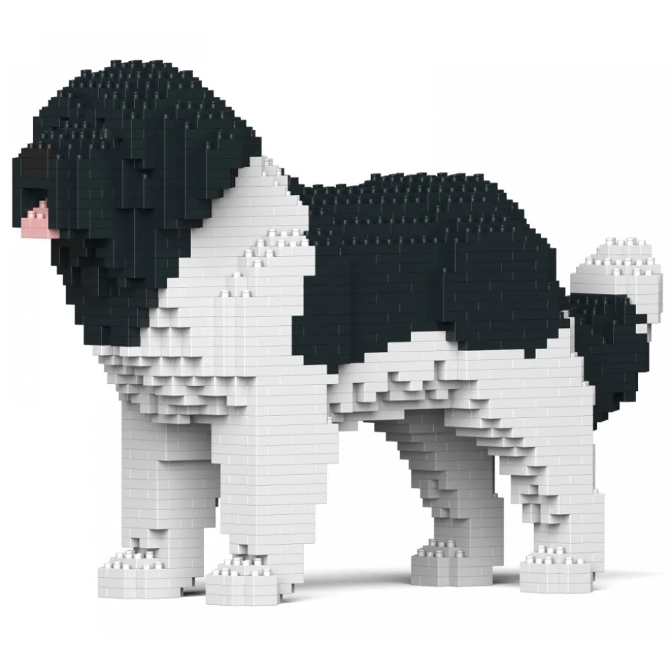 Jekca - Newfoundland Dog 01S-M03 - Lego - Sculpture - Construction - 4D - Brick Animals - Toys - Avvenice