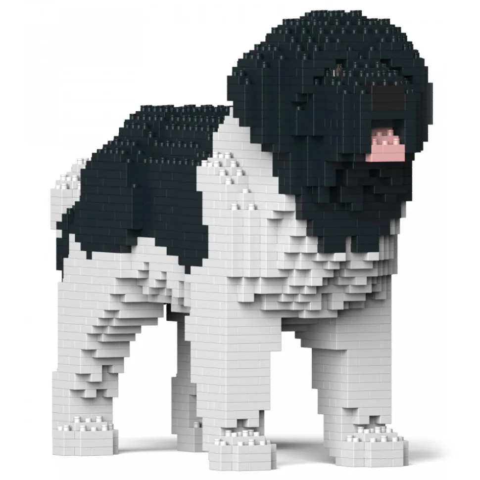 Jekca - Newfoundland Dog 01S-M03 - Lego - Sculpture - Construction - 4D - Brick Animals - Toys - Avvenice