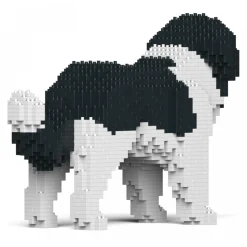 Jekca - Newfoundland Dog 01S-M03 - Lego - Sculpture - Construction - 4D - Brick Animals - Toys - Avvenice