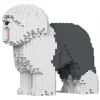 Jekca - Old English Sheepdog 01S-M02 - Lego - Sculpture - Construction - 4D - Brick Animals - Toys - Avvenice