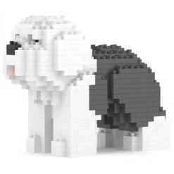 Jekca - Old English Sheepdog Mini 01 - Big - Lego - Sculpture - Construction - 4D - Brick Animals - Toys - Avvenice