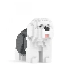 Jekca - Old English Sheepdog Mini 01 - Big - Lego - Sculpture - Construction - 4D - Brick Animals - Toys - Avvenice