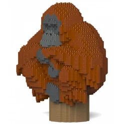 Jekca - Orangutan 01S - Lego - Sculpture - Construction - 4D - Brick Animals - Toys - Avvenice