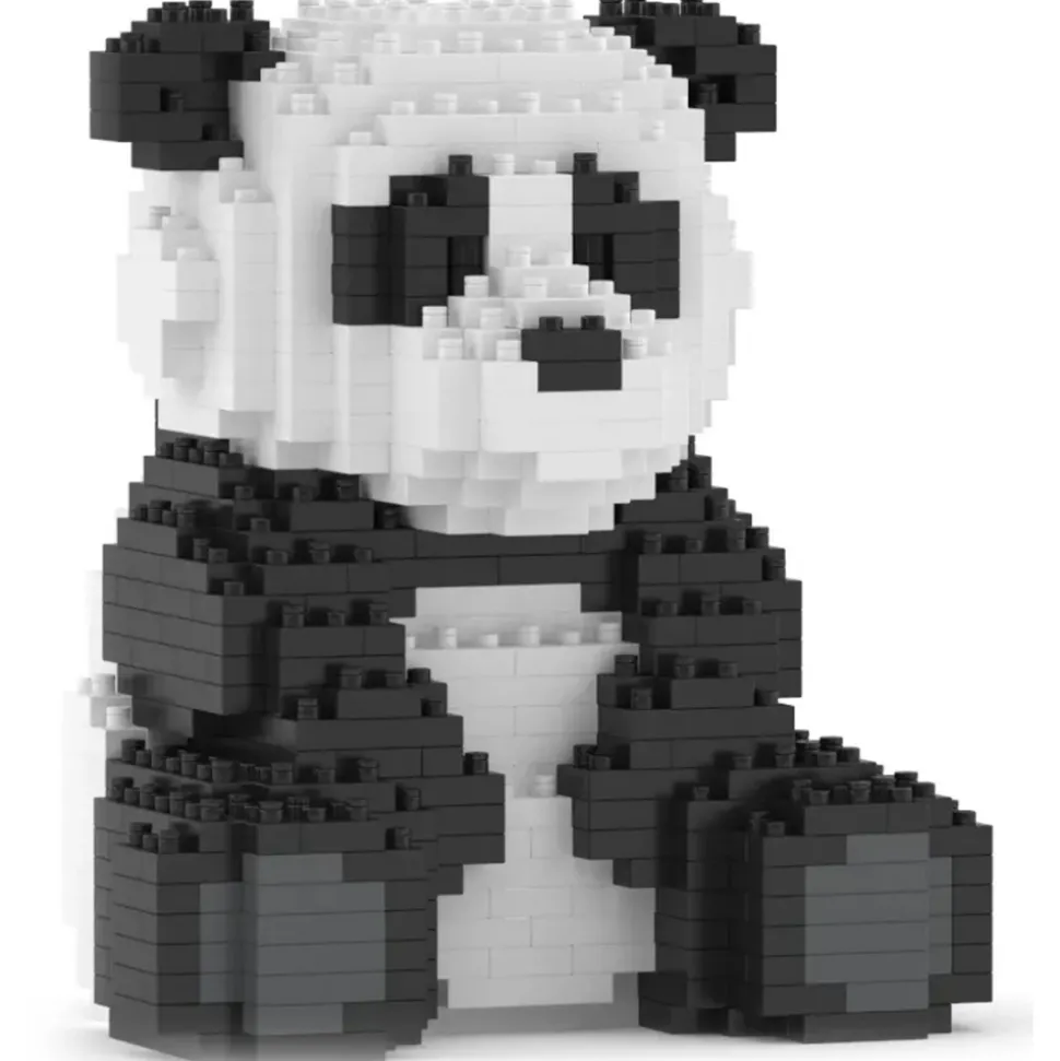 Jekca - Panda 01B (version 2024) - Lego - Sculpture - Construction - 4D - Brick Animals - Toys - Avvenice