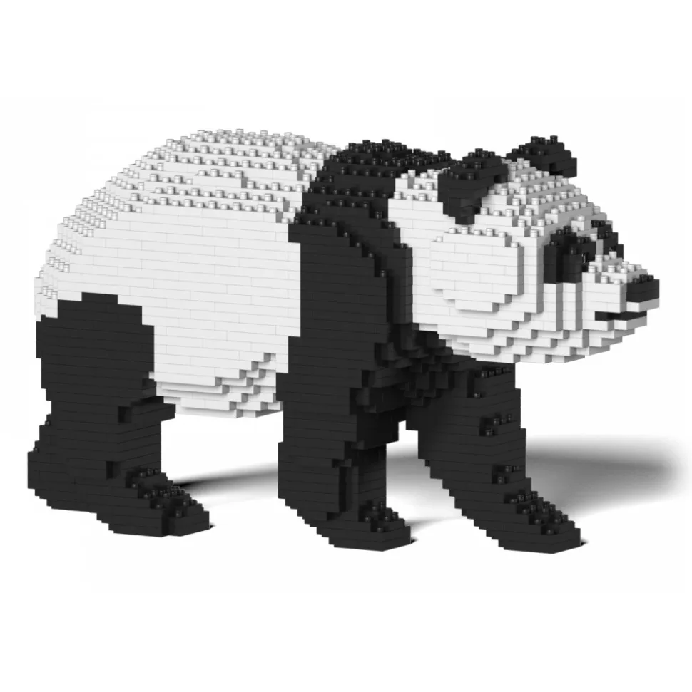 Jekca - Panda 03S - Lego - Sculpture - Construction - 4D - Brick Animals - Toys - Avvenice
