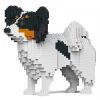 Jekca - Papillon Dog 01S-M01 - Lego - Sculpture - Construction - 4D - Brick Animals - Toys - Avvenice