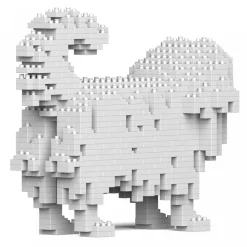 Jekca - Pekingese 01S - Lego - Sculpture - Construction - 4D - Brick Animals - Toys - Avvenice