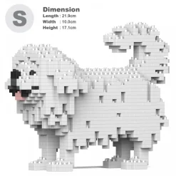 Jekca - Pekingese 01S - Lego - Sculpture - Construction - 4D - Brick Animals - Toys - Avvenice