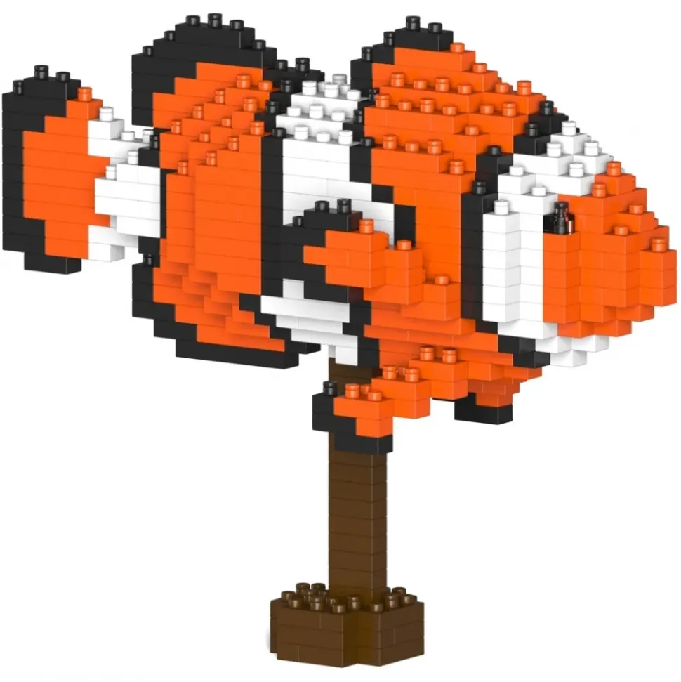 Jekca - Percula Clownfish 01 - Big - Lego - Sculpture - Construction - 4D - Brick Animals - Toys - Avvenice