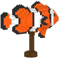 Jekca - Percula Clownfish 01 - Big - Lego - Sculpture - Construction - 4D - Brick Animals - Toys - Avvenice