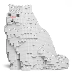 Jekca - Persian Cat 01S-M01 - Lego - Sculpture - Construction - 4D - Brick Animals - Toys - Avvenice