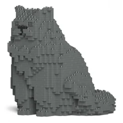 Jekca - Persian Cat 01S-M02 - Lego - Sculpture - Construction - 4D - Brick Animals - Toys - Avvenice