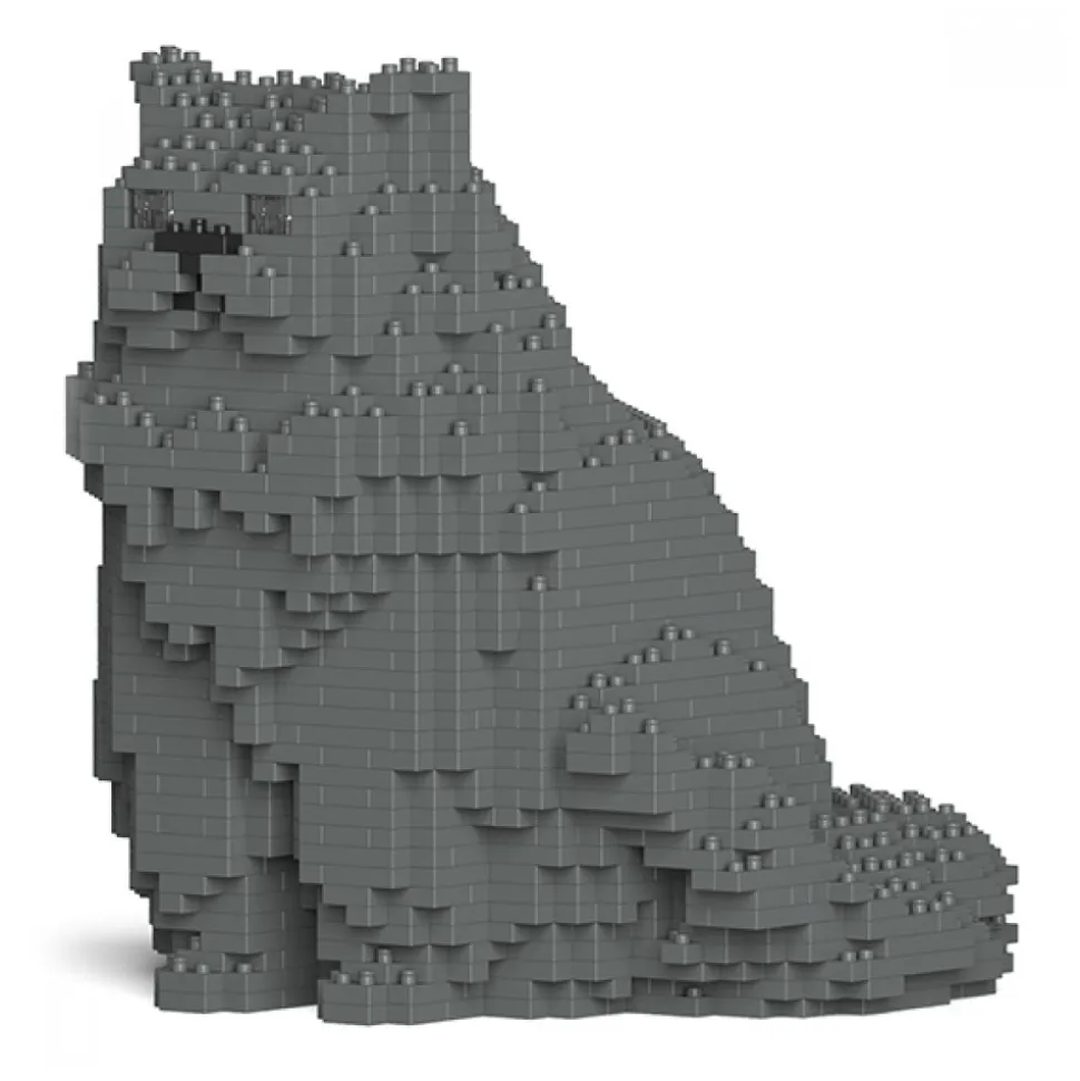 Jekca - Persian Cat 01S-M02 - Lego - Sculpture - Construction - 4D - Brick Animals - Toys - Avvenice