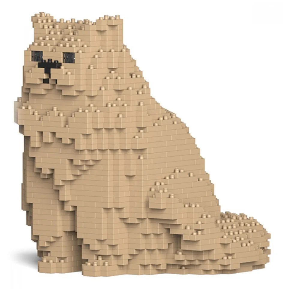 Jekca - Persian Cat 01S-M03 - Lego - Sculpture - Construction - 4D - Brick Animals - Toys - Avvenice