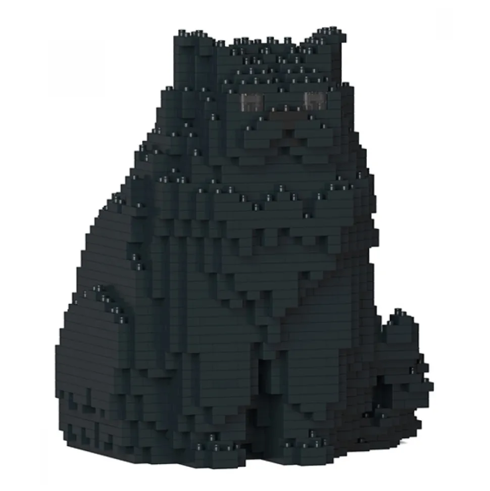 Jekca - Persian Cat 01S-M04 - Lego - Sculpture - Construction - 4D - Brick Animals - Toys - Avvenice
