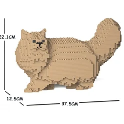 Jekca - Persian Cat 02S-M03 - Lego - Sculpture - Construction - 4D - Brick Animals - Toys - Avvenice