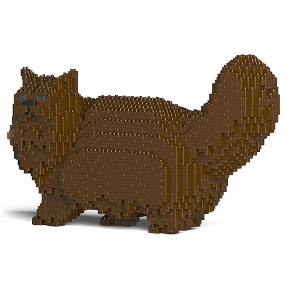 Jekca - Persian Cat 02S-M05 - Lego - Sculpture - Construction - 4D - Brick Animals - Toys - Avvenice