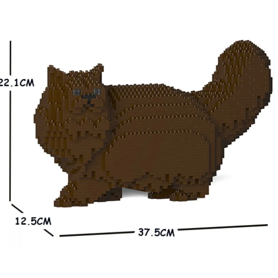 Jekca - Persian Cat 02S-M05 - Lego - Sculpture - Construction - 4D - Brick Animals - Toys - Avvenice
