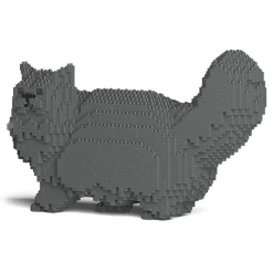 Jekca - Persian Cat 02S-M02 - Lego - Sculpture - Construction - 4D - Brick Animals - Toys - Avvenice
