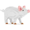 Jekca - Pig 01 - Big - Lego - Sculpture - Construction - 4D - Brick Animals - Toys - Avvenice