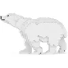 Jekca - Polar Bear 01 - Big - Lego - Sculpture - Construction - 4D - Brick Animals - Toys - Avvenice