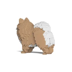 Jekca - Pomeranian - Canidae Fox - Dog - 02S-M01 - Lego - Sculpture - Construction - 4D - Brick Animals - Toys - Avvenice