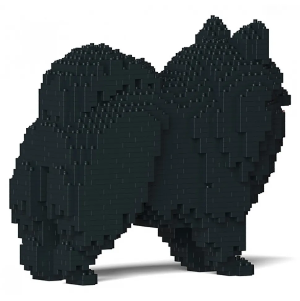 Jekca - Pomeranian 02-M03 - Big - Lego - Sculpture - Construction - 4D - Brick Animals - Toys - Avvenice