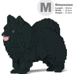 Jekca - Pomeranian 02-M03 - Big - Lego - Sculpture - Construction - 4D - Brick Animals - Toys - Avvenice