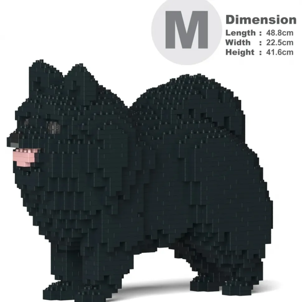 Jekca - Pomeranian 02-M03 - Big - Lego - Sculpture - Construction - 4D - Brick Animals - Toys - Avvenice