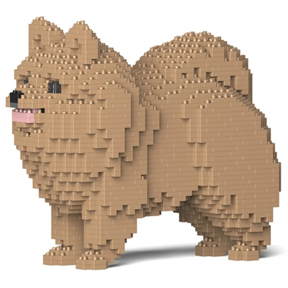 Jekca - Pomeranian 02-M04 - Big - Lego - Sculpture - Construction - 4D - Brick Animals - Toys - Avvenice