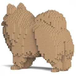 Jekca - Pomeranian 02-M04 - Big - Lego - Sculpture - Construction - 4D - Brick Animals - Toys - Avvenice