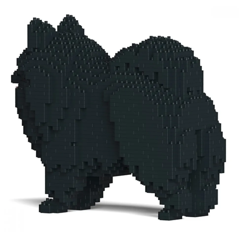 Jekca - Pomeranian 02S-M03 - Lego - Sculpture - Construction - 4D - Brick Animals - Toys - Avvenice