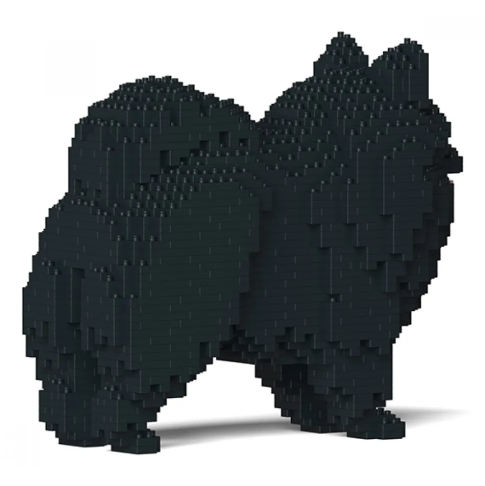 Jekca - Pomeranian 02S-M03 - Lego - Sculpture - Construction - 4D - Brick Animals - Toys - Avvenice