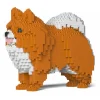 Jekca - Pomeranian 02S-M05 - Lego - Sculpture - Construction - 4D - Brick Animals - Toys - Avvenice