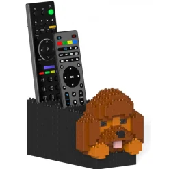 Jekca - Poodle Remote Control Rack 01S - Lego - Sculpture - Construction - 4D - Brick Animals - Toys - Avvenice