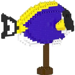 Jekca - Powder Blue Tang 01 - Big - Lego - Sculpture - Construction - 4D - Brick Animals - Toys - Avvenice