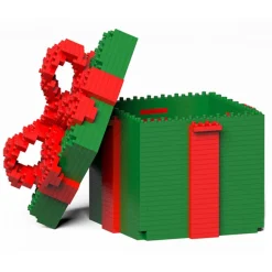 Jekca - Present Box 01S-S04 - Lego - Sculpture - Construction - 4D - Brick Animals - Toys - Avvenice