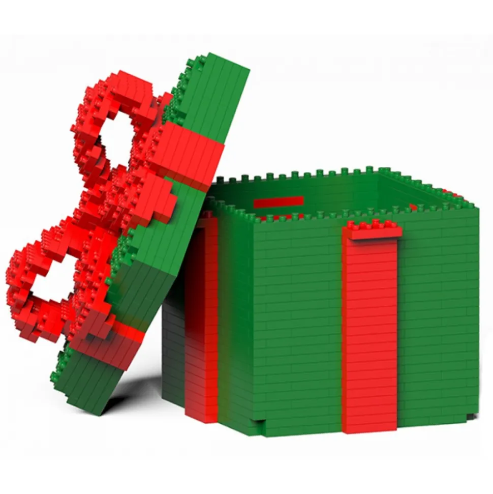 Jekca - Present Box 01S-S04 - Lego - Sculpture - Construction - 4D - Brick Animals - Toys - Avvenice
