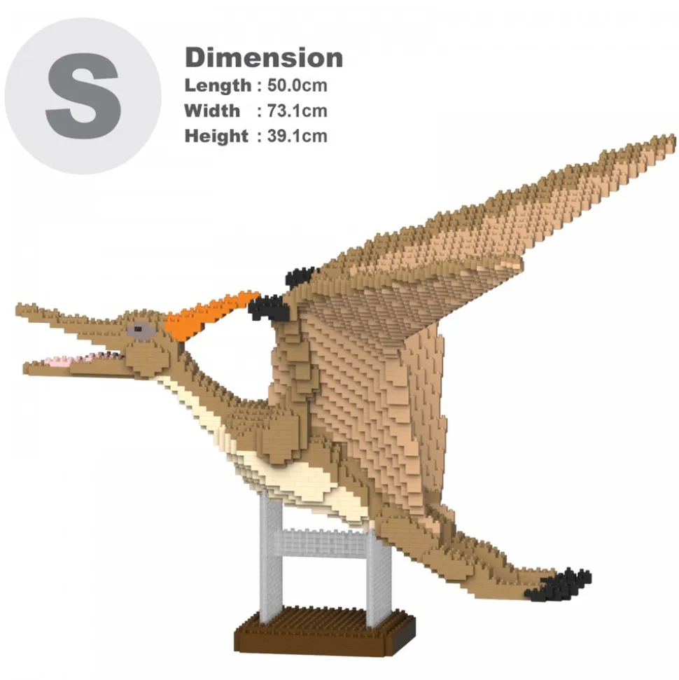Jekca - Pterodactyl 01S-M02 - Lego - Sculpture - Construction - 4D - Brick Animals - Toys - Avvenice