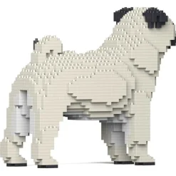 Jekca - Pug 01-M03 - Big - Lego - Sculpture - Construction - 4D - Brick Animals - Toys - Avvenice