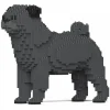 Jekca - Pug 01-M04 - Big - Lego - Sculpture - Construction - 4D - Brick Animals - Toys - Avvenice