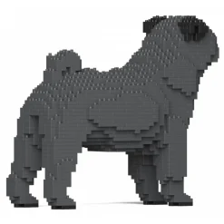 Jekca - Pug 01-M04 - Big - Lego - Sculpture - Construction - 4D - Brick Animals - Toys - Avvenice