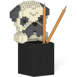 Jekca - Pug Pencil Cup 01S - Lego - Sculpture - Construction - 4D - Brick Animals - Toys - Avvenice